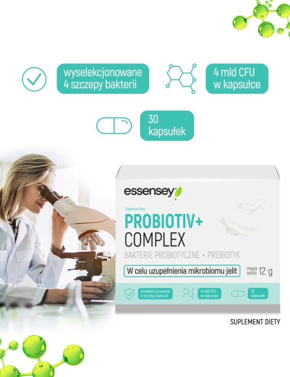 Probiotiv+ Complex - Probiotyk + Prebiotyk w 30 kapsułkach