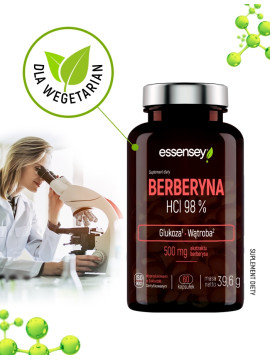 Berberyna HCL 98% w 60 kapsułkach