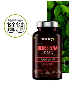 Berberyna HCL 98% w 60 kapsułkach