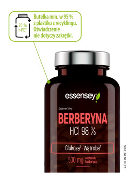 Berberyna HCL 98% w 60 kapsułkach