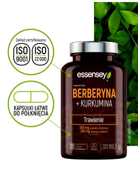 Berberyna + Kurkumina | Essensey | Trawienie glukoza wątroba