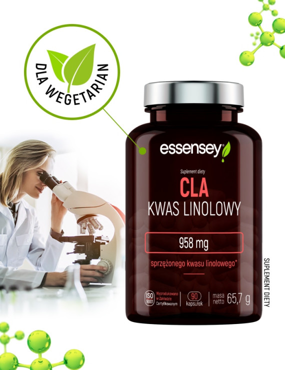 Kwas Linolowy CLA w 120 kapsułkach | Essensey | Zdrowe tłuszcze