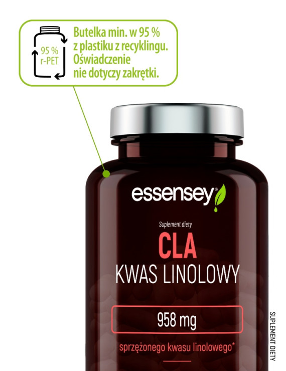 Kwas Linolowy CLA w 120 kapsułkach | Essensey | Zdrowe tłuszcze