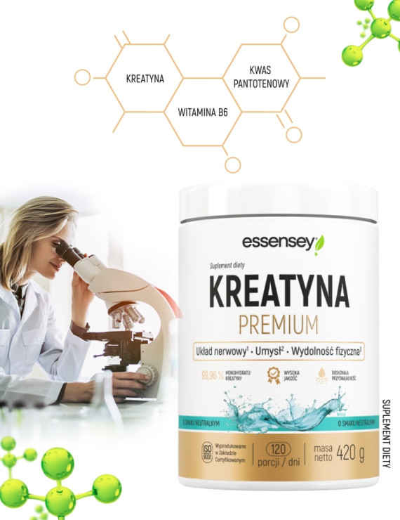Kreatyna Premium Smak Neutralny - 420g