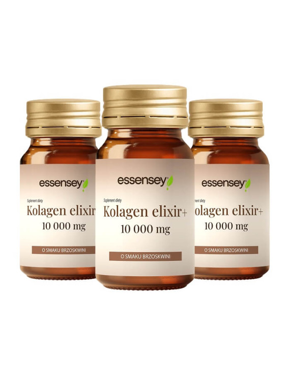 Zestaw 15x30 ml Kolagen Elixir+ dla skóry, włosów i stawów - brzoskwiniowy