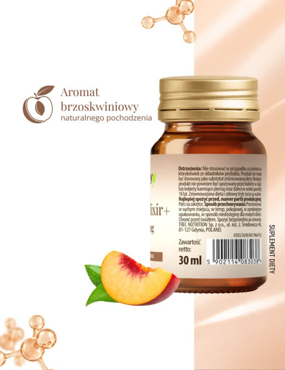 Zestaw 15x30 ml Kolagen Elixir+ dla skóry, włosów i stawów - brzoskwiniowy