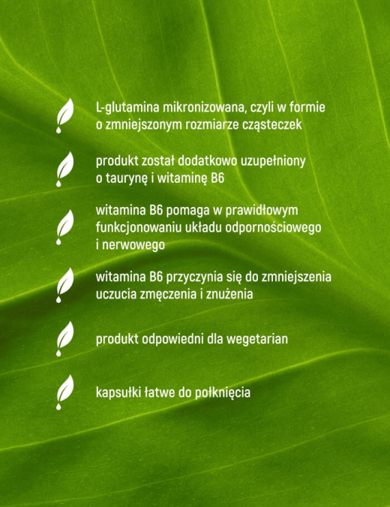 L-Glutamina w 90 kapsułkach