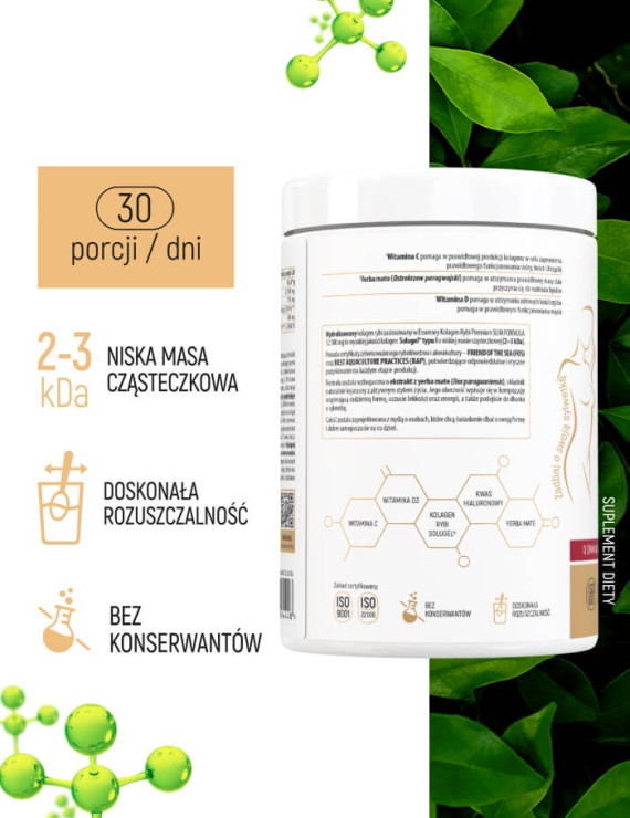 Kolagen Rybi Slim Formula Smak Owoce Leśne 12500 mg - 290 g