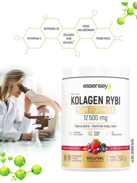 Kolagen Rybi Slim Formula Smak Owoce Leśne 12500 mg - 290 g