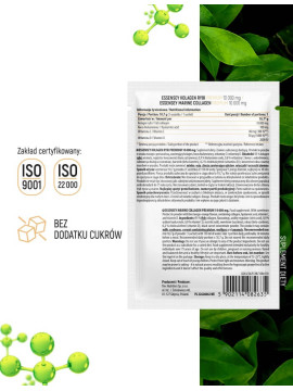 Zestaw 10x10,7 g Kolagen Rybi Premium Hydrolizowany Smak Mango-pomarańcza 10000 mg