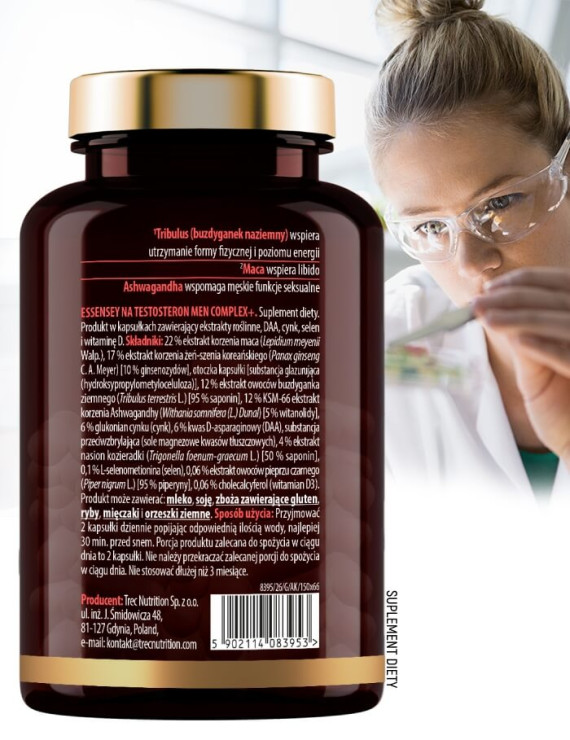 Na Testosteron Men Complex + w 60 kapsułkach