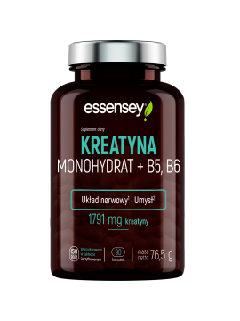 Kreatyna Monohydrat + B5, B6 w 90 kapsułkach