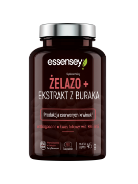 Żelazo + Ekstrakt z Buraka w 90 kapsułkach