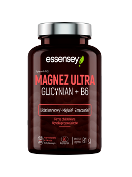 Magnez Ultra Glicynian + B6 w 90 kapsułkach