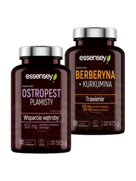 Berberyna + Kurkumina i Ostropest Plamisty | Essensey | Wątroba