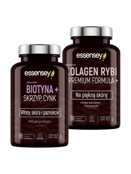 Biotyna, Skrzyp + Cynk i Kolagen Rybi Premium Formula+ | Essenesy