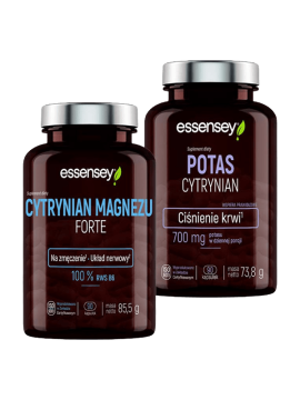Cytrynian Magnezu Forte Potas | Essensey | Zmęczenie ciśnienie