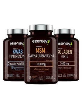 Kolagen + Kwas Hialuronowy + MSM | Essensey | Kości Stawy Skóra
