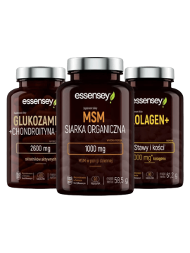 Kolagen MSM i Glukozamina | Essensey | Wsparcie stawów regeneracja