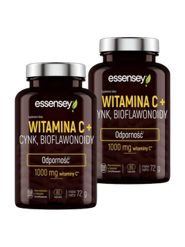 Witamina C + Cynk, Biaflowonoidy | Essensey | Odporność Zmęczenie