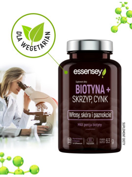 Kolagen Rybi Premium 10000mg z Biotyną + Skrzyp, Cynk | Essensey