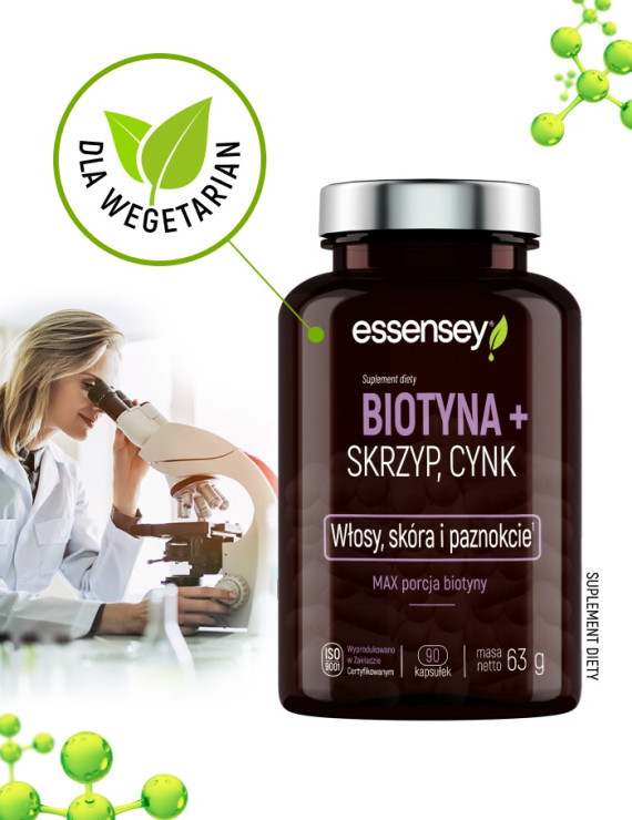 Kolagen Rybi Premium 10000mg z Biotyną + Skrzyp, Cynk | Essensey