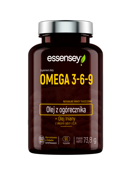 Omega 3-6-9 w 90 Dwa Opakowania | Essence Nutrition | Zdrowe tłuszcze