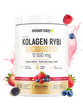 Kolagen rybi slim formula smak owoce leśne 12500 mg - 290 g