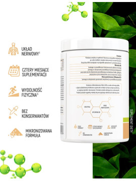 Kreatyna premium smak zielone jabłko - 500g