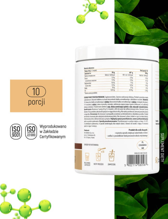 Odżywka białkowa - whey protein premium smak czekoladowy - 300 g