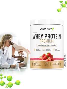 Odżywka białkowa - whey protein premium smak truskawkowy - 300 g
