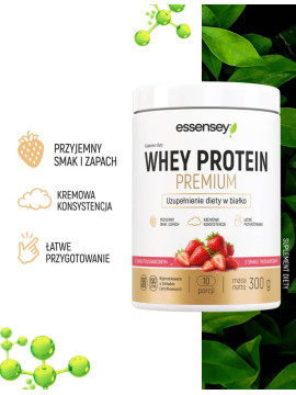Odżywka białkowa - whey protein premium smak truskawkowy - 300 g