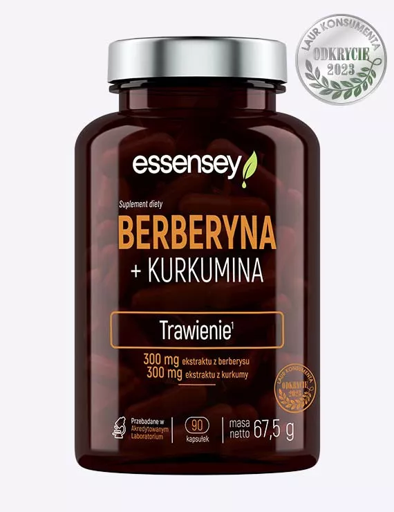 Berberyna + Kurkumina w 90 kapsułkach