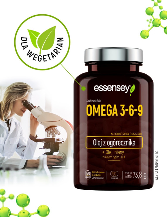 Omega 3-6-9 + Pillbox | Essensey | Na serce Mózg