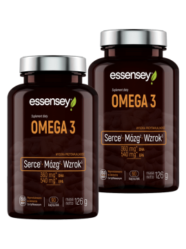 Kwasy tłuszczowe Omega 3 dwa opakowania | Essensey | Kwasy tłuszczowe