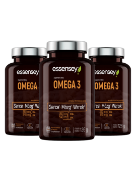 Kwasy tłuszczowe Omega 3 w 90 kapsułkach | Essensey | Kwasy tłuszczowe