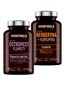 Berberyna + Kurkumina i Ostropest Plamisty | Essensey | Wątroba