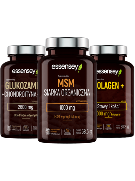 Kolagen MSM i Glukozamina | Essensey | Wsparcie stawów regeneracja