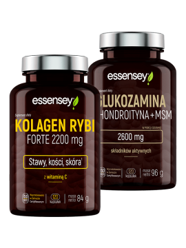 Kolagen Rybi Forte 2200 i Glukozamina | Essensey | Suplementy na stawy