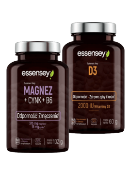 Magnez + cynk + b6 i witamina d3