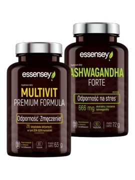 Multivit + Ashwagandha | Essensey | Odporność stres zmęczenie