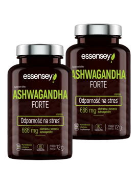 Zestaw Ashwagandha Forte w dwóch opakowaniach | Essensey | Adaptogeny