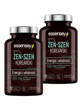 Zestaw Żeń Szeń Koreańskiego w dwóch opakowaniach | Essensey | Adaptogeny
