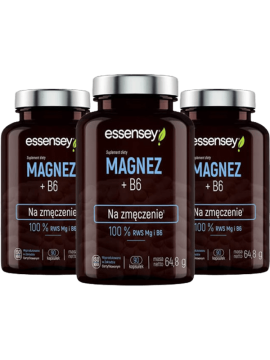zestaw Magnezu z witaminą B6 w trzech opakowaniach | Essensey | Witaminy i minerały