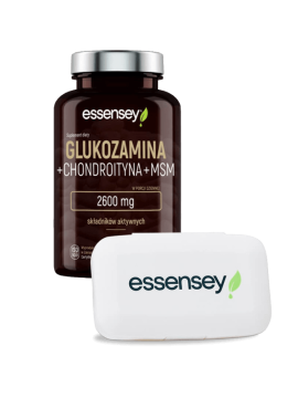 Glukozamina + Chondroityna + MSM + Pillbox | Essensey | Na stawy