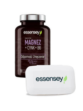 Magnez + Cynk + B6 + Pillbox | Essensey | Zmęczenie odporność
