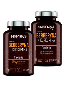 Zestaw Berberyny + Kurkuminy w 2 opakowaniach | Essnsey | Trawienie