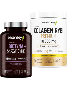 Kolagen rybi premium i biotyna od essensey