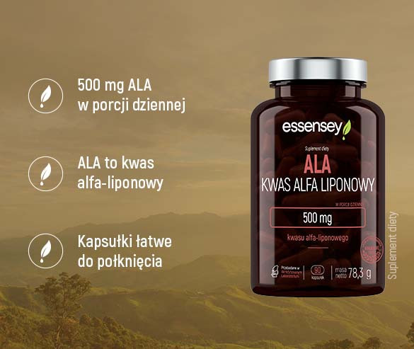 Essensey Kwas Alfa Liponowy ALA + Pillbox