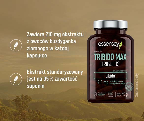 Zestaw Tribido Max Tribulus w dwóch opakowaniach + Pillbox